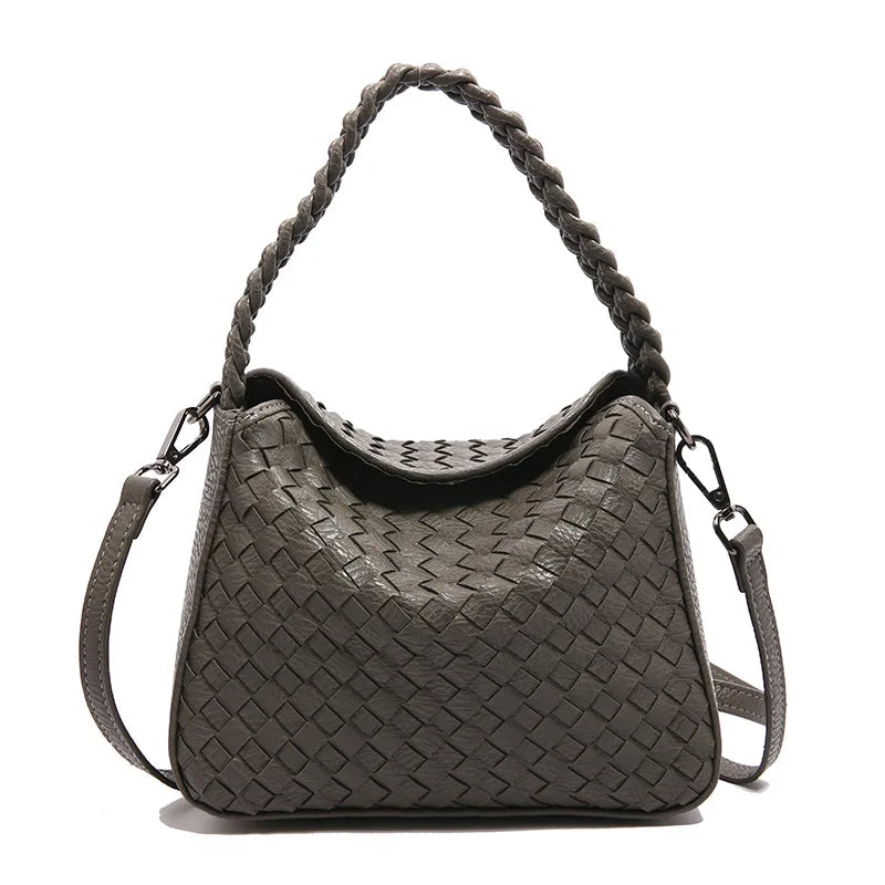 2025 Woven Crossbody Bag Large Capacity Women Boho Shoulder Purse Casual Tote