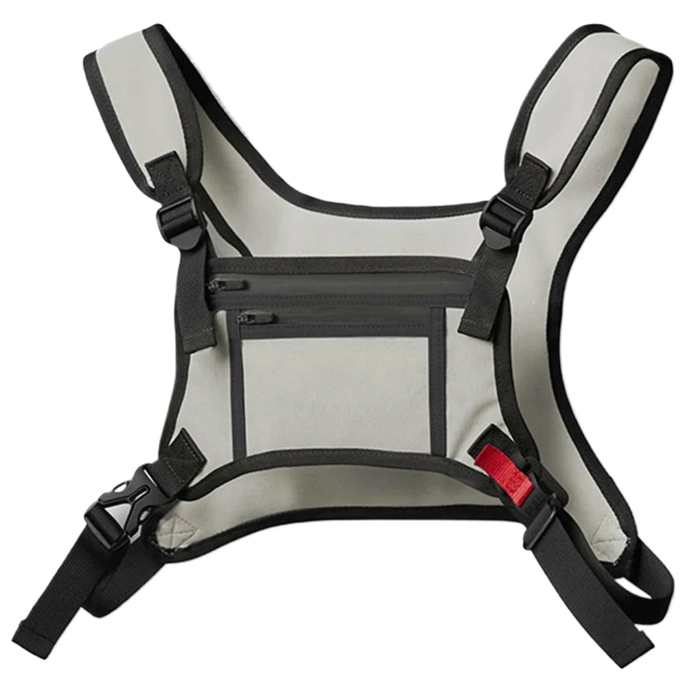 Sports Chest Bag for Men Water Resistant Chest Pack with Phone Holder Running Backpack for Workouts Running Cycling