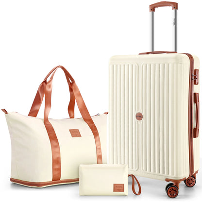 3/6Pcs Luggage Set, 360° Universal Suitcases with Wheels Hard Shell Suitcase with TSA Lock,Including Luggage Bag,Travel Maletas