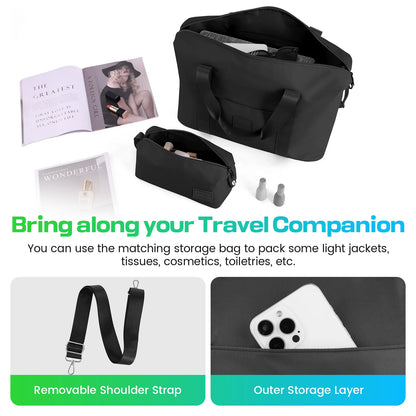 3 Piece Luggage Set with TSA Lock, Hardshell Carry-on Suitcase with Spinner Wheels, Travel Collection with Duffel & Toiletry Bag