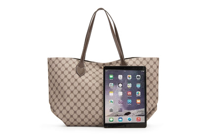 FOXER Stylish Large Tote Bag for Women - 42CM Spacious Designer-Inspired PU Handbag - Waterproof & Durable Everyday Carryall