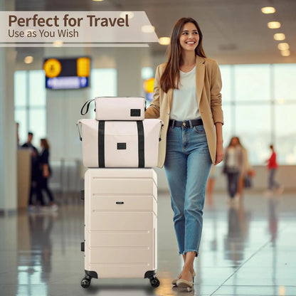 3pcs Luggage Set ABS+PC Hardshell Carry On Suitcase With Spinner Wheel TSA Lock Suit Case For Plane Travel Business Packing Box