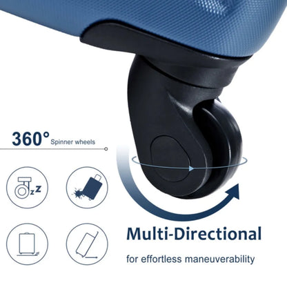 Hardshell Luggage Sets 3 Piece Carry-on Suitcases with Wheels TSA Lock for Traveling to school or business