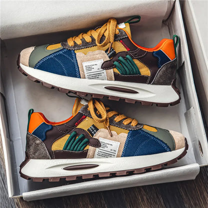 Trendy Streetwear Casual Sneakers Men Designer Platform Trainers Breathable Jogging Sports Shoes Men Chunky Running Sneakers