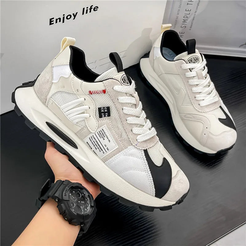 Trendy Streetwear Casual Sneakers Men Designer Platform Trainers Breathable Jogging Sports Shoes Men Chunky Running Sneakers