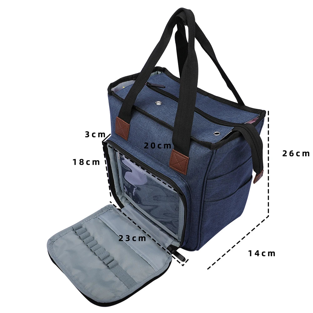 Portable Knitting Bag Wool Yarn Crochet Hooks Storage Bags Sewing Needles Organizer Sewing Knitting Storage Bag Pouch