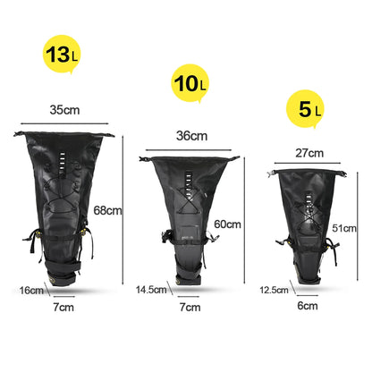 Rhinowalk Bicycle Bag 5L-13L Full Waterproof  Road Mountain Bike Cycling Rear Rack Bag Luggage Pannier Bike Saddle Accessories