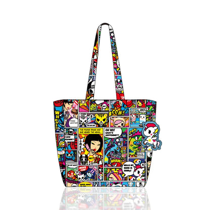 Tokidoki Official Licensed Shoulder Bag for Women with Unicorno Keychain Tote Bag Large Capacity Handbag for Work Travel