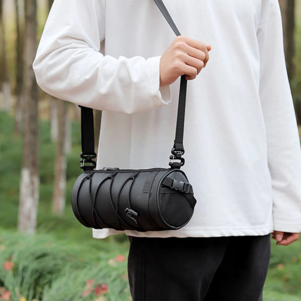 Bicycle Handlebar Bag Multifunctional Front Tube Cycling Bag Waterproof Front Trunk Pannier Pack for Motorcycle Scooter