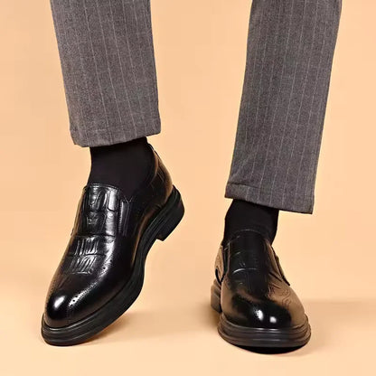 Leather Shoes for Men Wedding Formal Oxfords Business Casual Office Work Shoes for Men Classic Luxury Pointy Men's Dress Shoes