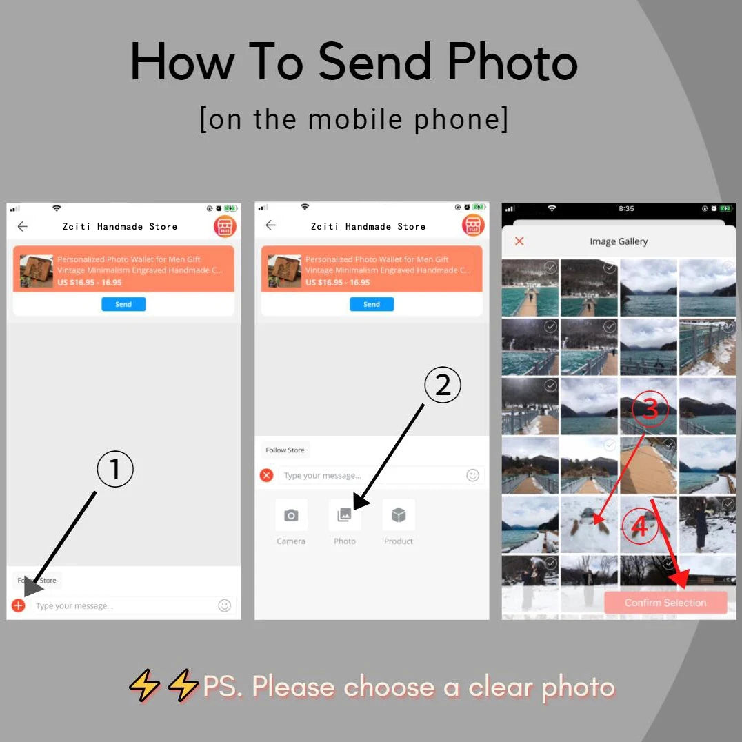 Custom Engraved Wallet,Personalized Photo RFID Wallets for Men,Husband,Dad,Son,Personalized Gifts for Bithday Anniversary Day