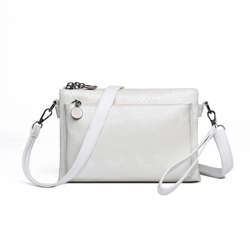Sequins Three-layer Bag Women Soft Leather Shoulder Crossbody Messenger Bags Clutch Sac Luxury handbags women Bgas Designer