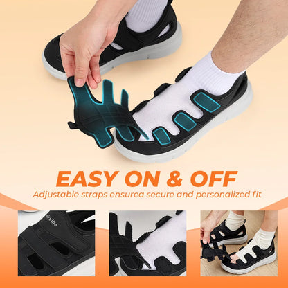 Men'S Summer Sandals Widened Diabetes Shoes Mens Casual Shoe Lightweight For Plantar Fasciitis Arch Support Relief Pain