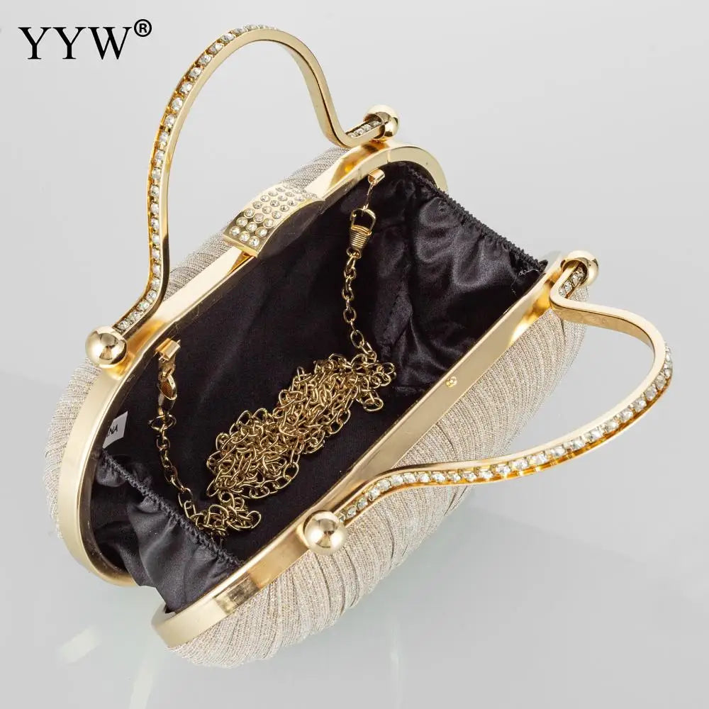 Fashion Diamond Top Handle Women Evening Handbag Clutch Bags Glitter Sequins Rhinestone Female Daily Purse for Wedding Prom