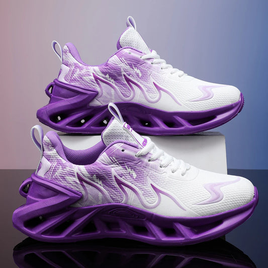 Running shoes for men and women, lightweight mesh, breathable and comfortable, flat and soft tennis shoes for couples, sports sh