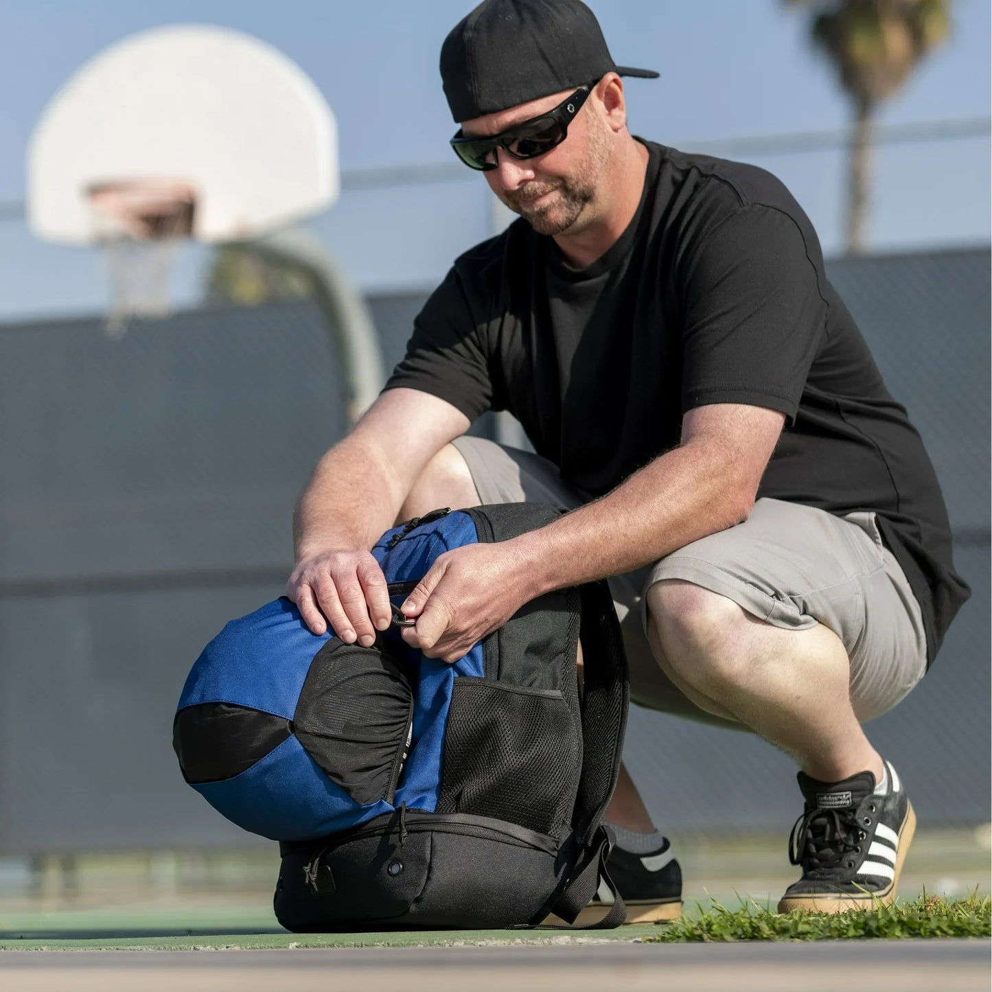 26.5 L Blue Multi-Sports Backpack, Unisex, Sports Bag, Adult, Teen, Polyester, New