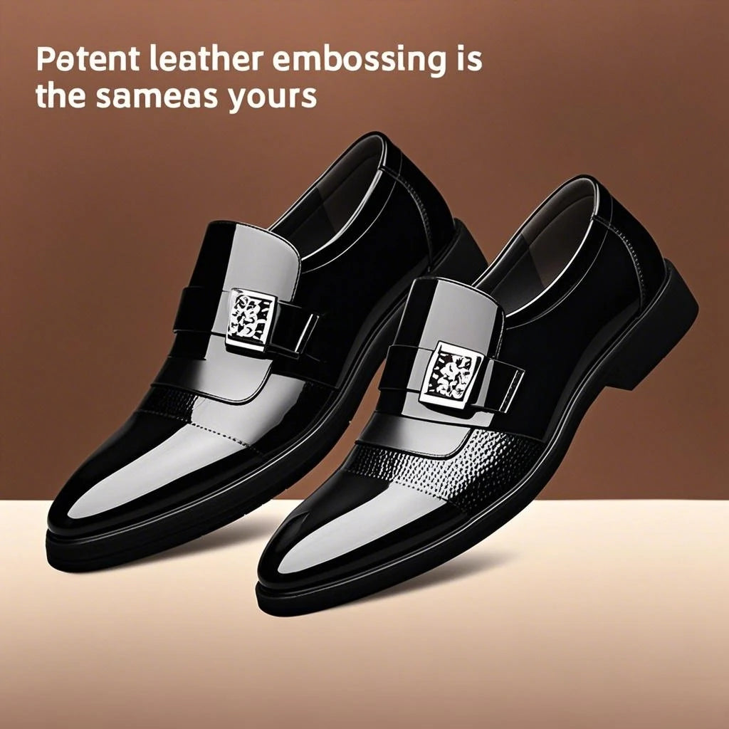 Leather Shoes for Men Wedding Formal Oxfords Business Casual Office Work Shoes for Men Classic Luxury Pointy Men's Dress Shoes