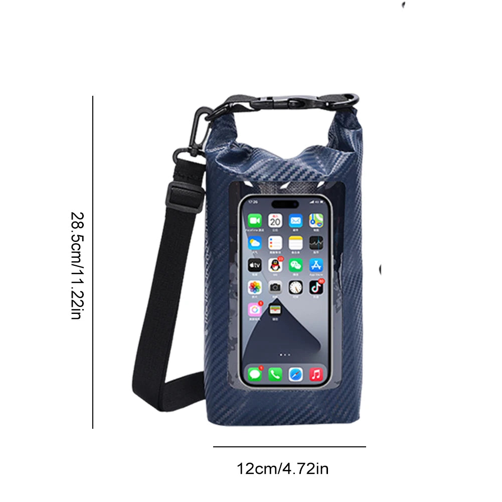 2L Waterproof Swimming Bag Touch Screen Kayak Diving Storage Bag Beach Outdoor Dry Cellphone Cover Rafting Surfing Boating Bags