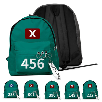 Korea Game Season2 Cosplay Backpack Bags Unisex Solid Printing Shoulder Bags Student Large Capacity School Handbags Package