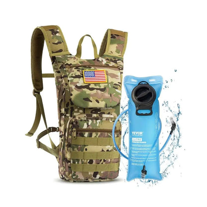 Tactical Outdoor Hydration Backpack 3L Water Bladder Cycling Hiking Running Pack