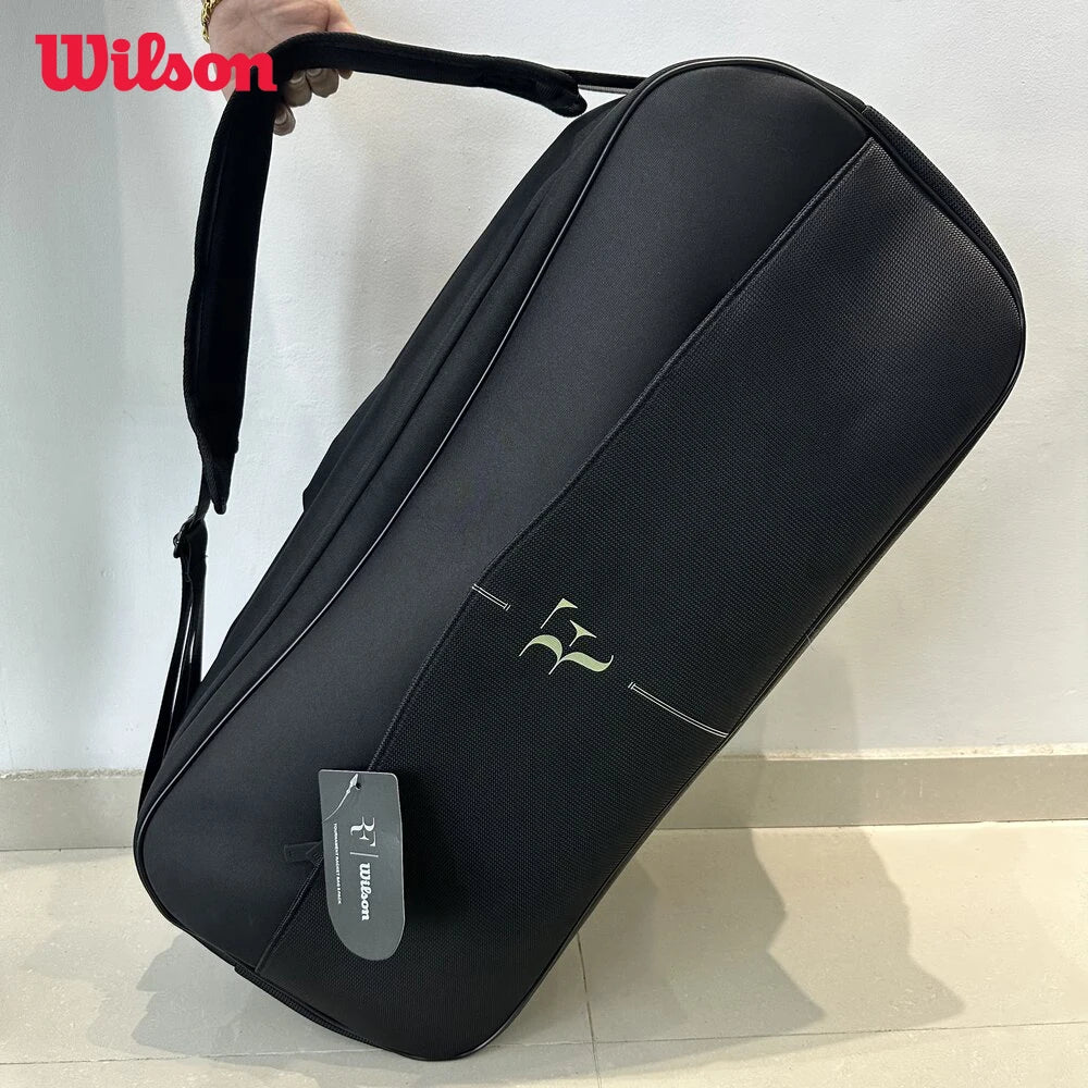 Wilson Tennis Bag RF Tournament Racquet Backpack 9 Pack Large-capacity Professional Sport Tennis Bag with Heat Insulation