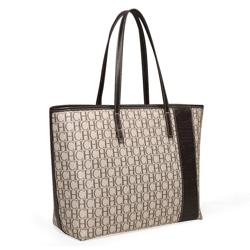 CH Business Duty Simple Ladies Handbag 2024 New Classic Design Trendy Design Vintage Hundred Handbags Women's Bucket Bag