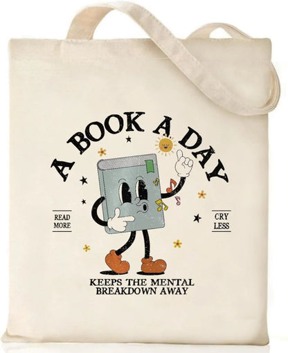 Canvas Tote Bag for Women with Inner Pocket, Aesthetic Shoulder Book Bags Gift Totes Shopping Reusable Grocery Bags