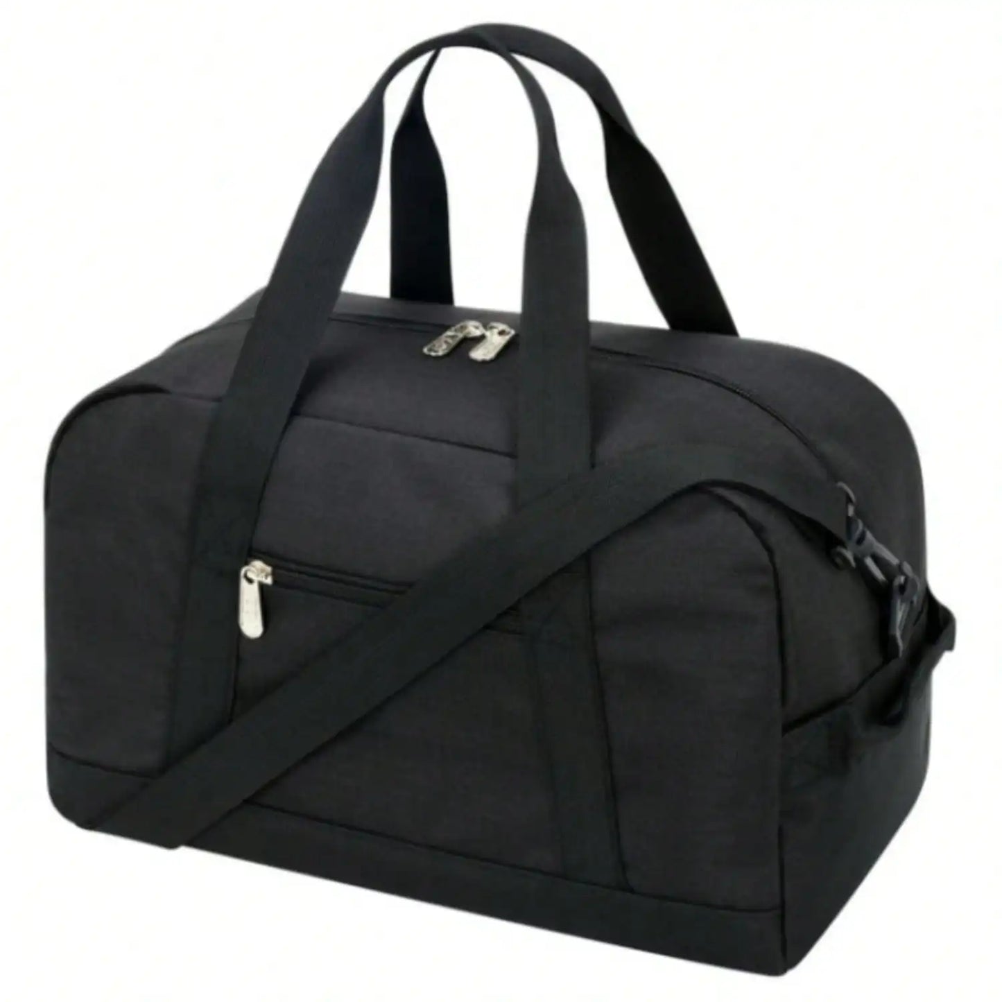 Fitness bag, handbag crossbody bag,luggage bag, lightweight multi compartment,double zipper design,suitable for overnight travel