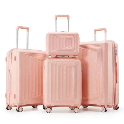 4 Piece Luggage Set Hard Shell Expandable Suitcases with Spinner Wheels TSA Lock Travel Suitcase Rolling Luggage 14/20/24/28Inch