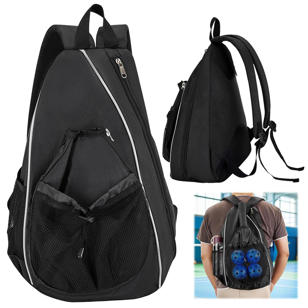 Pickleball Paddle Bag Large Capacity Breathable Sports Backpack Wear Resist Portable Racket Rucksack Gifts for Pickleball Lovers