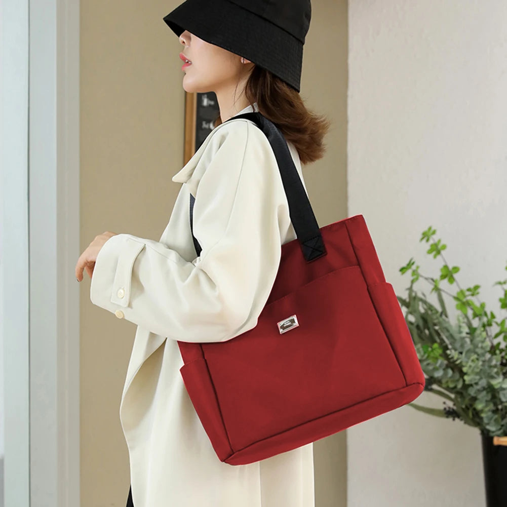 Commute Bag Large Capacity Shoulder Bag Casual Fashion Portable Elegant for Work