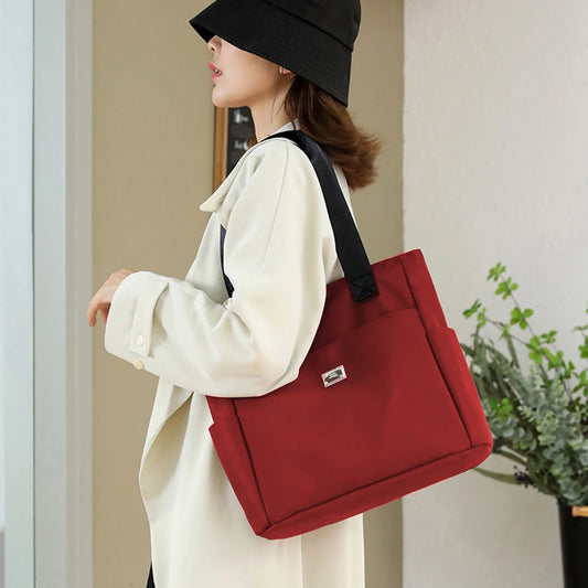 Commute Bag Large Capacity Shoulder Bag Casual Fashion Portable Elegant for Work