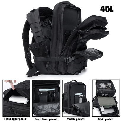 25L/45L trekking backpack, suitable for travel, sports and daily use. Applicable to camping, outdoor sports and daily activities