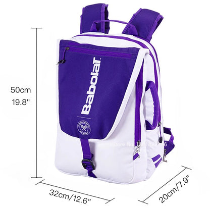 2024 Babolat Foldable Tennis Backpack Pure Strike For Women Men Racket Bag Holds Up For 2 Rackets