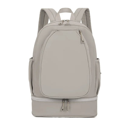 Outdoor Fitness Gym Backpack Badminton Tennis Rackets Training Bag Dry Wet Shoes Pocket Yoga Bag Large Student Storage Schoolbag