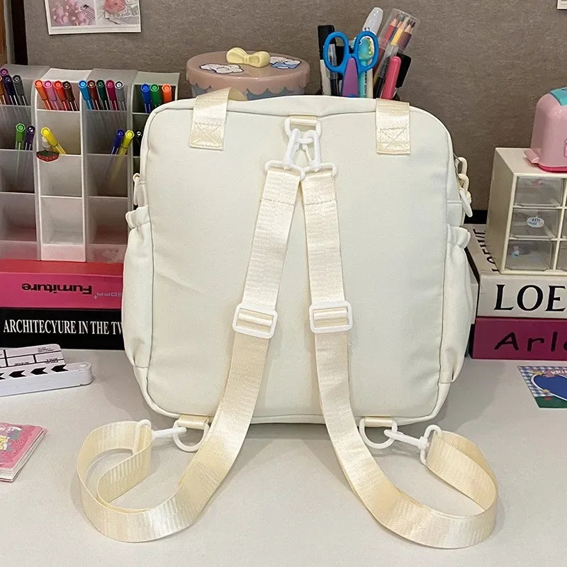Y2K Japanese Preppy Style Shoulder Crossbody Bag New Nylon School Bags for Teenage Girls Transparent Itabag Backpacks Ita Bag