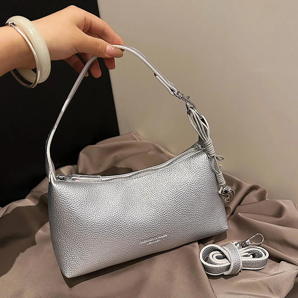 PU Leather Hobo Bag Trendy Crossbody Purse with Adjustable Strap Tote Handbag for Women