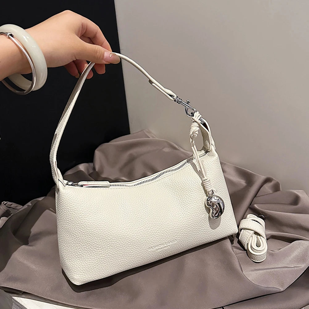 PU Leather Hobo Bag Trendy Crossbody Purse with Adjustable Strap Tote Handbag for Women