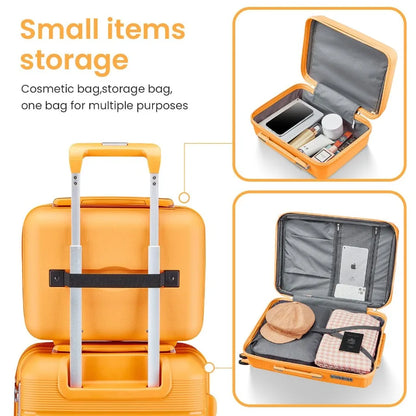 Luggage Sets 4 Piece 14 20 24 28 PP Lightweight Durable Expandable suitcase