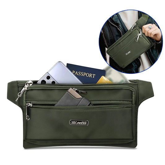 Outdoor Running Hiking Fitness Waist Bag Ultra-thin Mobile Phone Elastic Sports Men Belt Bag Close-fitting Mobile Phone Bags