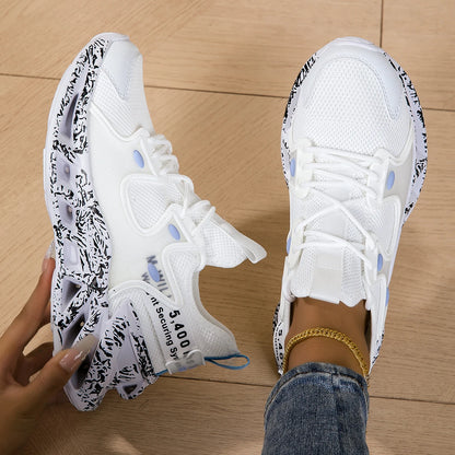 Running shoes for men and women, lightweight mesh, breathable and comfortable, flat and soft tennis shoes for couples, sports sh