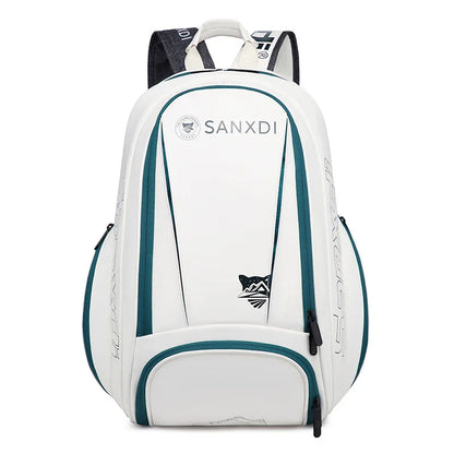 Badminton Tennis Racket Backpack Large Capacity Outdoor Sports Training Bag with Shoes Compartment Multifunctional Fitness Bag