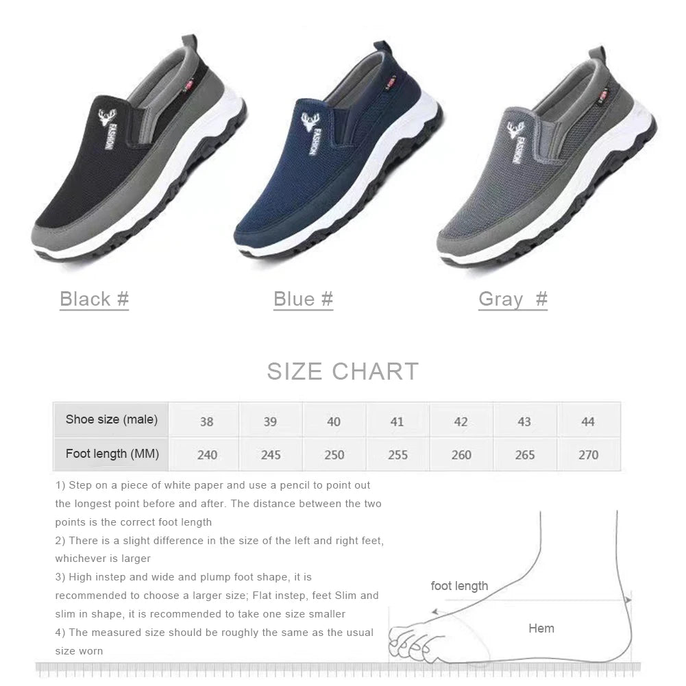 Men Penny Boat Shoes Sports Shoes Breathable Orthopedic Travel Plimsolls Slip On Non-Slip for Outdoor Activity Hiking Walking