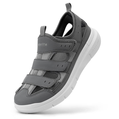 Men'S Summer Sandals Widened Diabetes Shoes Mens Casual Shoe Lightweight For Plantar Fasciitis Arch Support Relief Pain