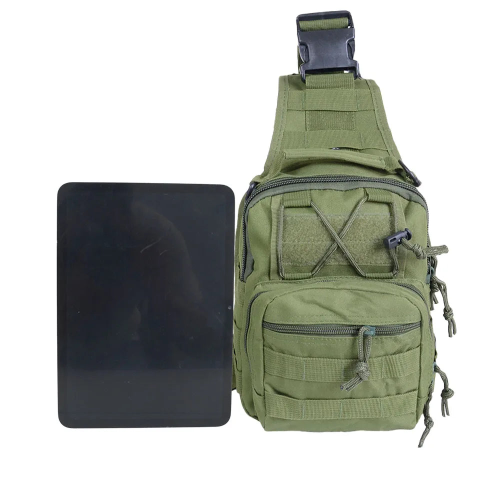 Small saddle bag Army Fan Tactical Burger Chest Bag Small Gannet camouflage multi-functional outdoor leisure cycling mountain