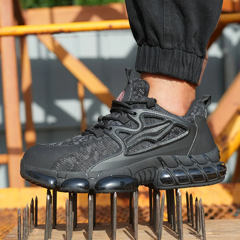 Lightweight Safety Shoes Mens Work Shoes Steel Toe Cap Work Boots Hiking Sneakers Man Women Breathable Shoes Construction Shoes