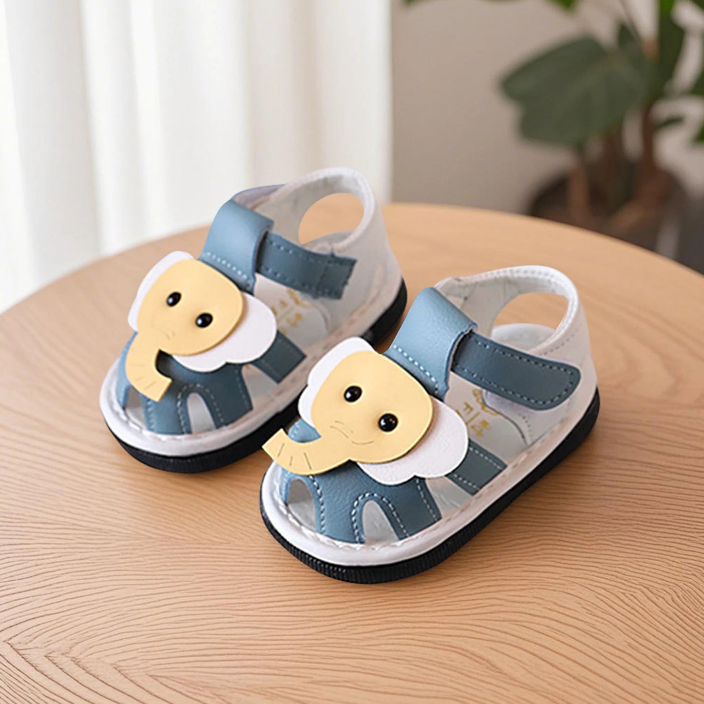 Toddler Boys Girls Cute Dinosaur Anti-Slip Sandals Summer Soft Sole Closed Toe Flats Walking Shoes for Baby Infant Kids