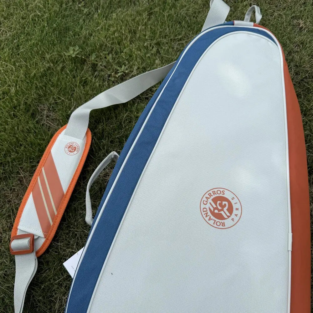 Wilson 2024 Team Roland Garros Backpack French Open Multi functional Large Capacity Orange Blue Grey Double Shoulder Tennis Bag