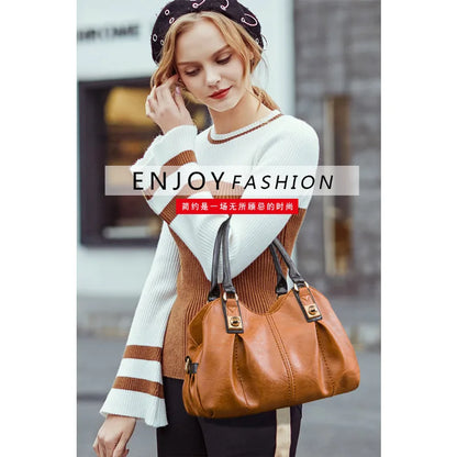 New Retro 3-Piece Handbag Set – Stylish European & American Tote, Shoulder & Crossbody Bag