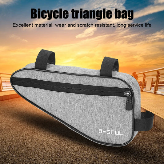 Bicycle Bag Front Tube Frame Handlebar Cycling Bags Polyester Triangle Pouch Frame Holder Mountain Bicycle Accessories